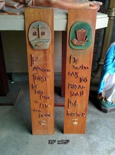 Used-Church-Items-Wooden Wall plaque