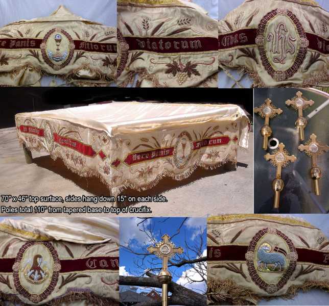 Embroidery-Processional-Canopy-With-Poles