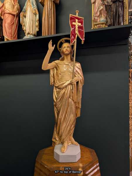 39-inch-Early-Carved-Wood-Risen-Christ-Church-Statue