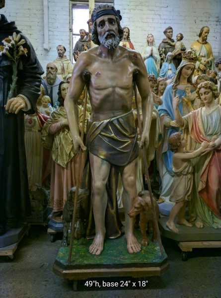 Antique-Saint-Lazarus-Parish-Statue