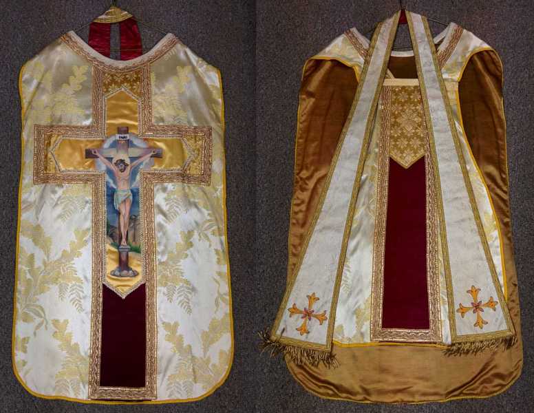 Fiddleback-vestment-gold-painting